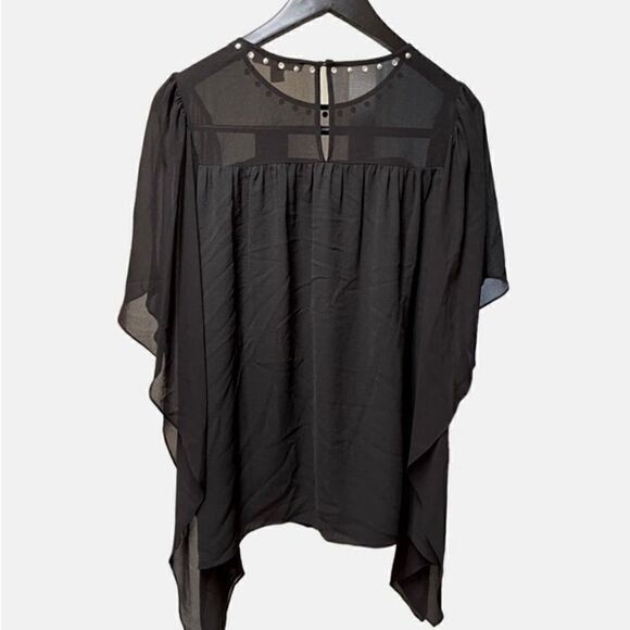 🌟NEW 🌟Michael Kors🌟Black Short Sleeve Top - Picture 1 of 4